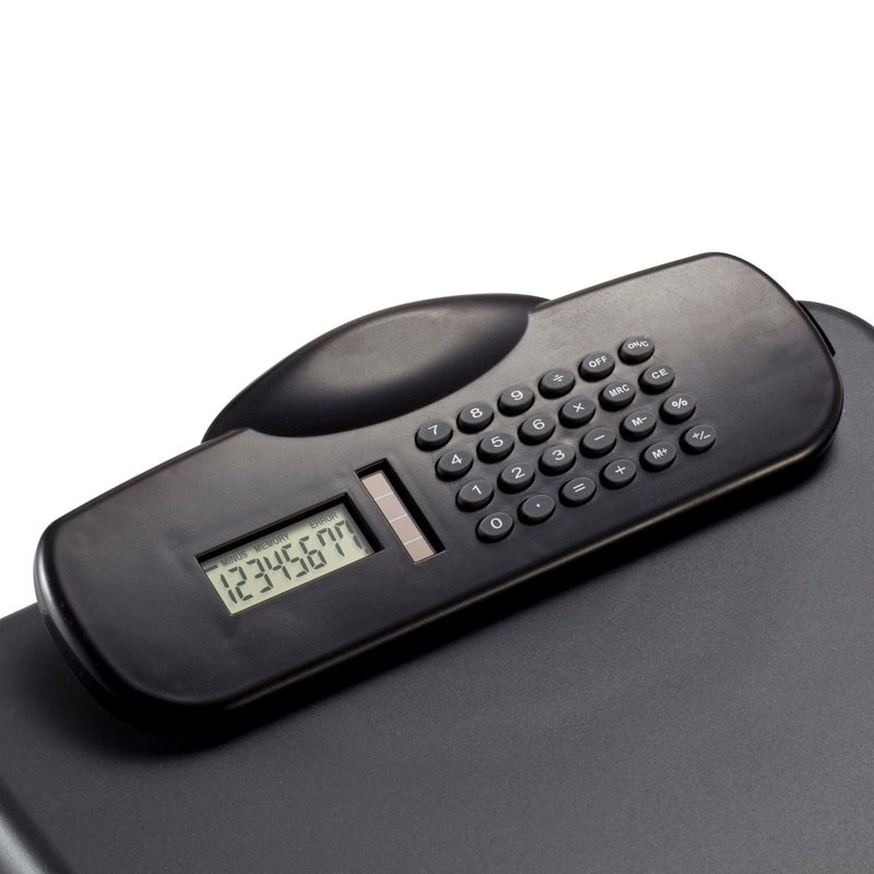 Officemate OIC Slim Clipboard Storage Box with Calculator - Image 3